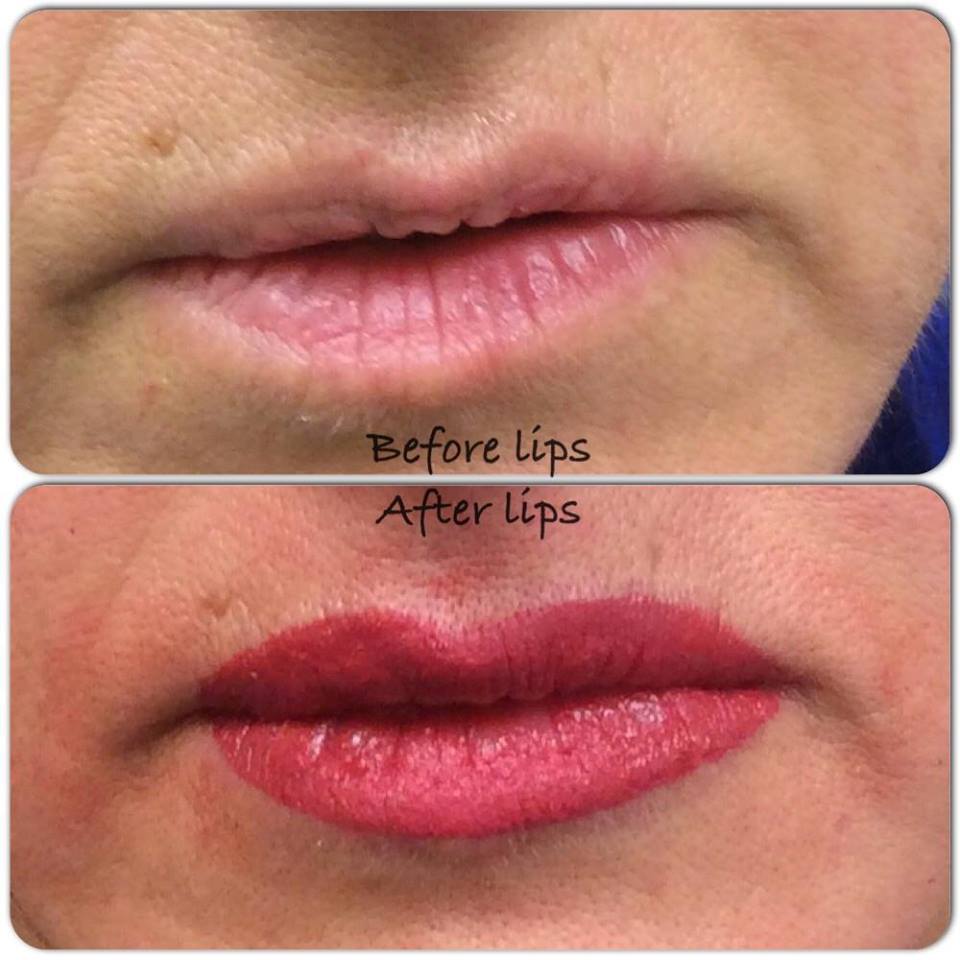 Before and After Permanent Lip Color example | Boonsboro, MD: Talon ...